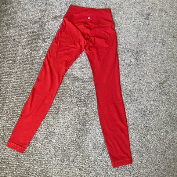 Lululemon Wunder Train High Rise Tight 25” in Hot Heat - Picture 10 of 11